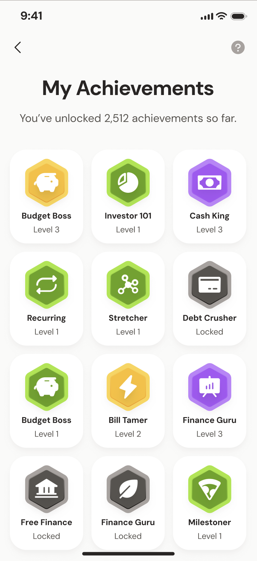 KAMP app screen: Rewards for showing up